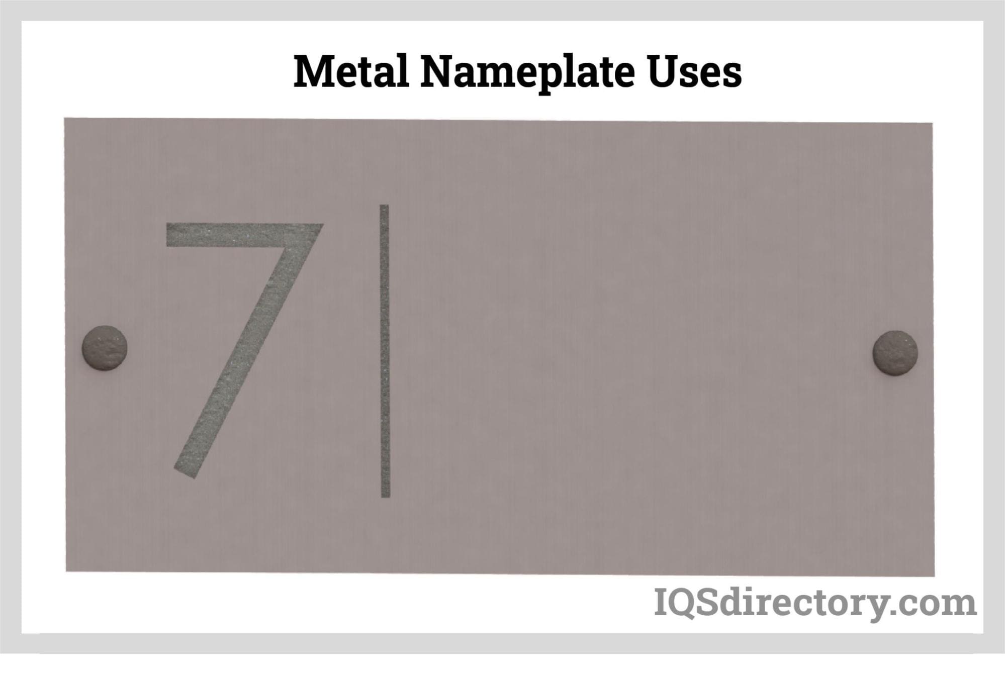 Metal Nameplate Uses