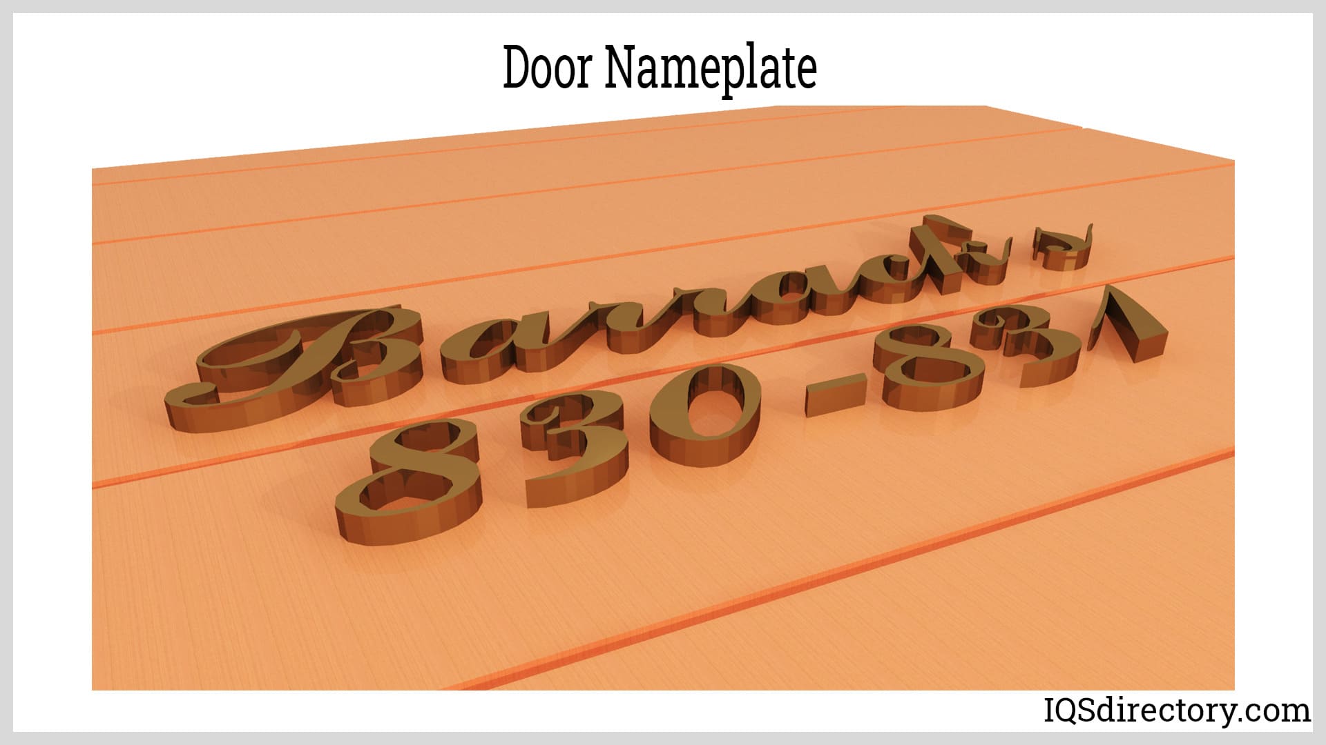 Door Nameplate